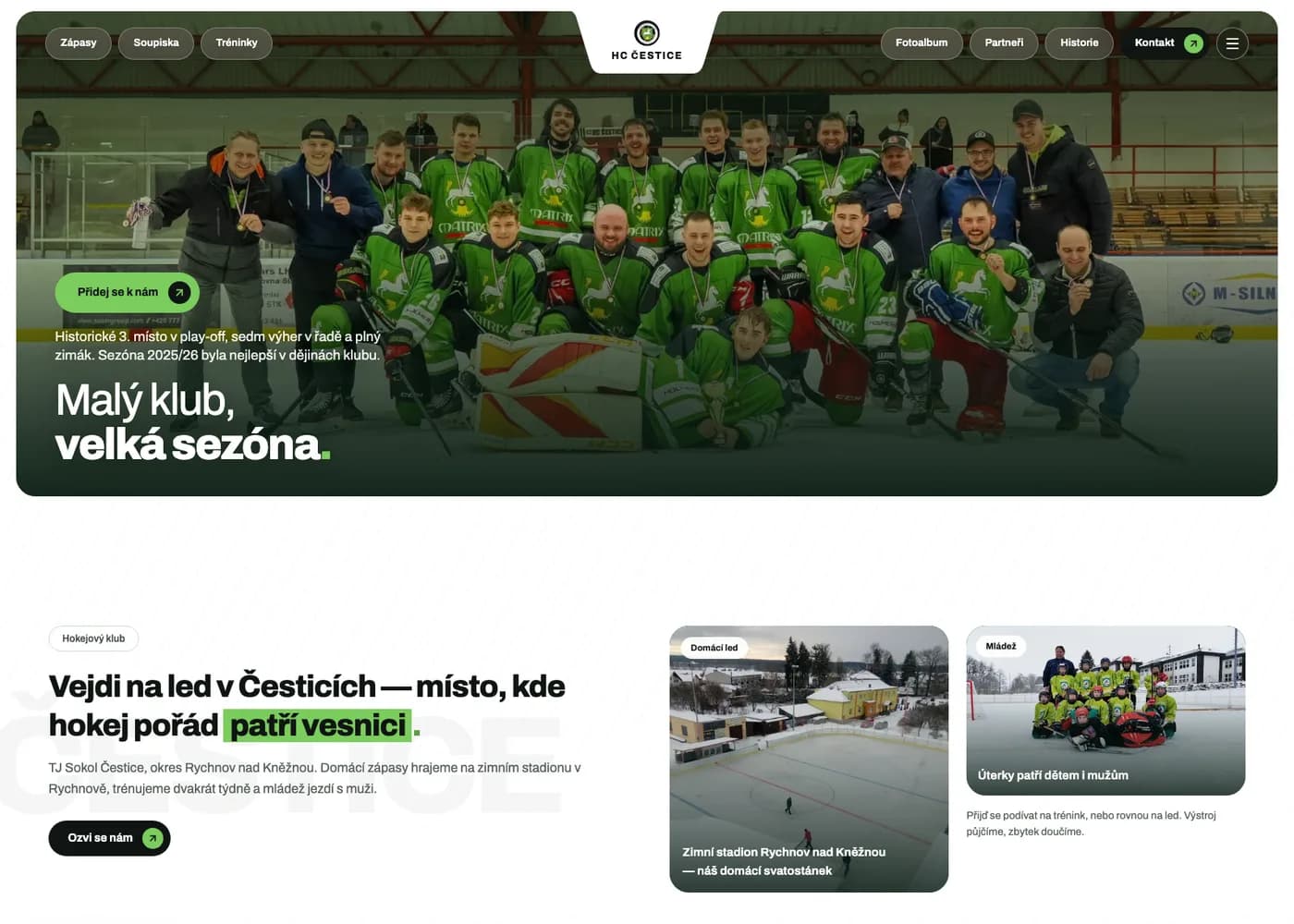 HC Čestice — screenshot 2