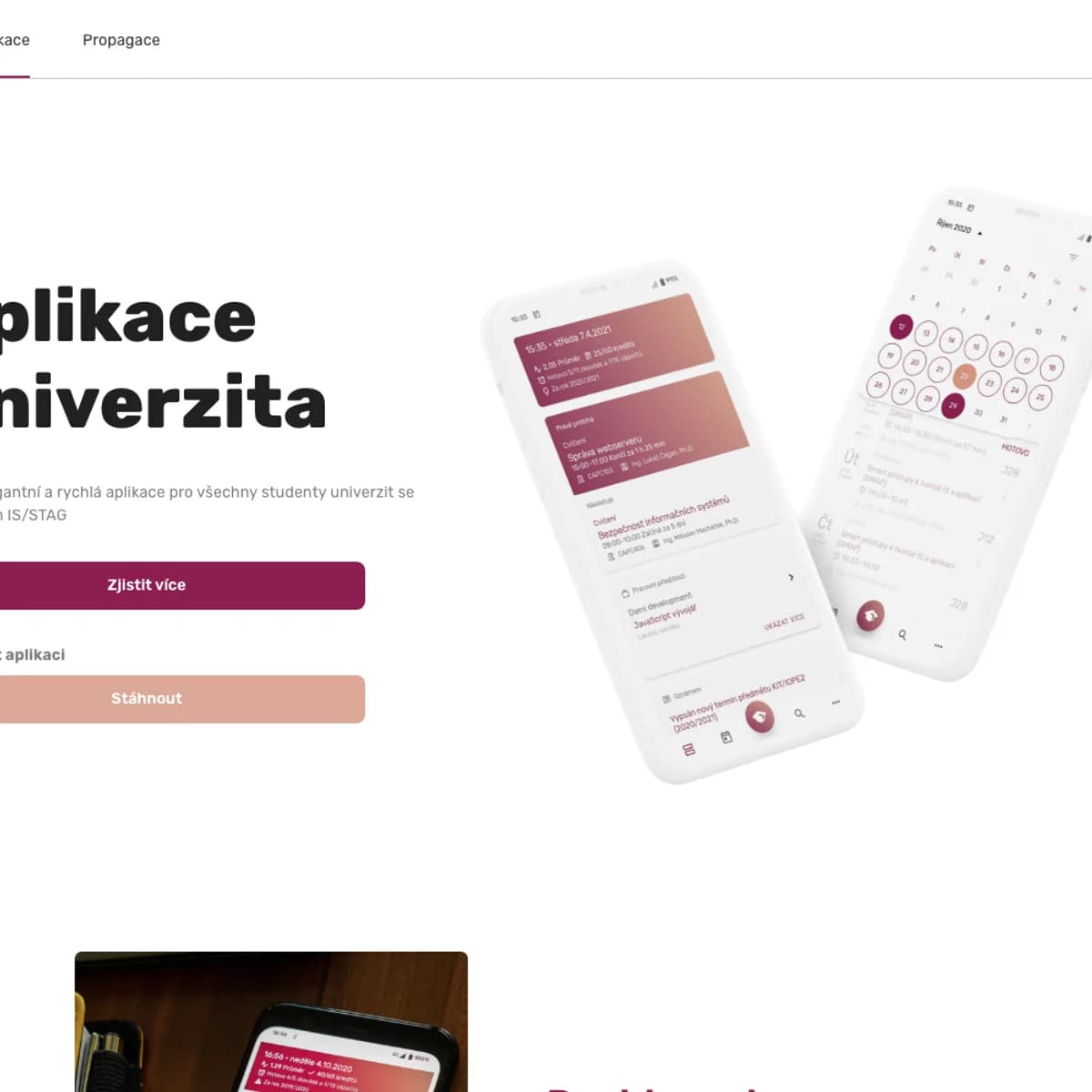 Univerzita.app — screenshot 1