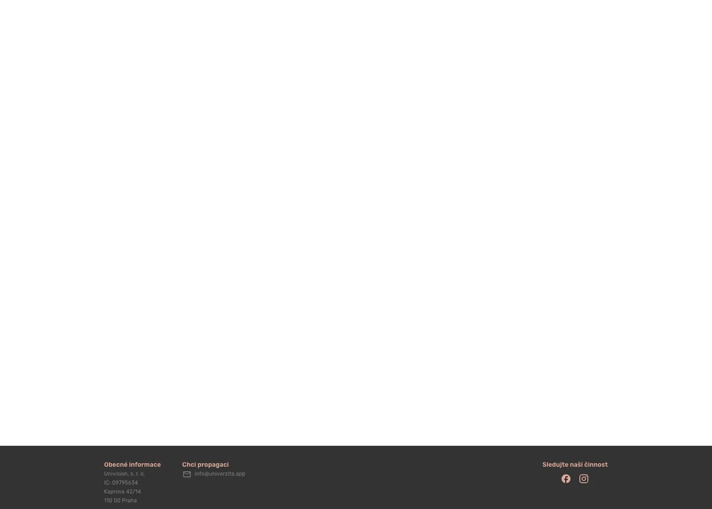 Univerzita.app — screenshot 2